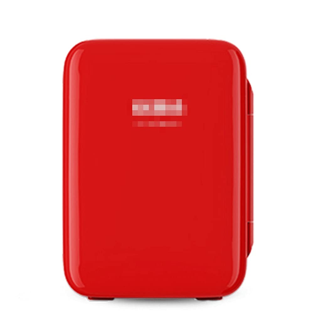 QIAOLI 10L Mini Fridge with Freezer - Portable Skincare Cooler & Warmer, AC/DC Power for Bedroom, Travel, Office - Compact Beauty Fridge with Glass Door - Perfect for Cosmetics, Medications & Drinks Storage