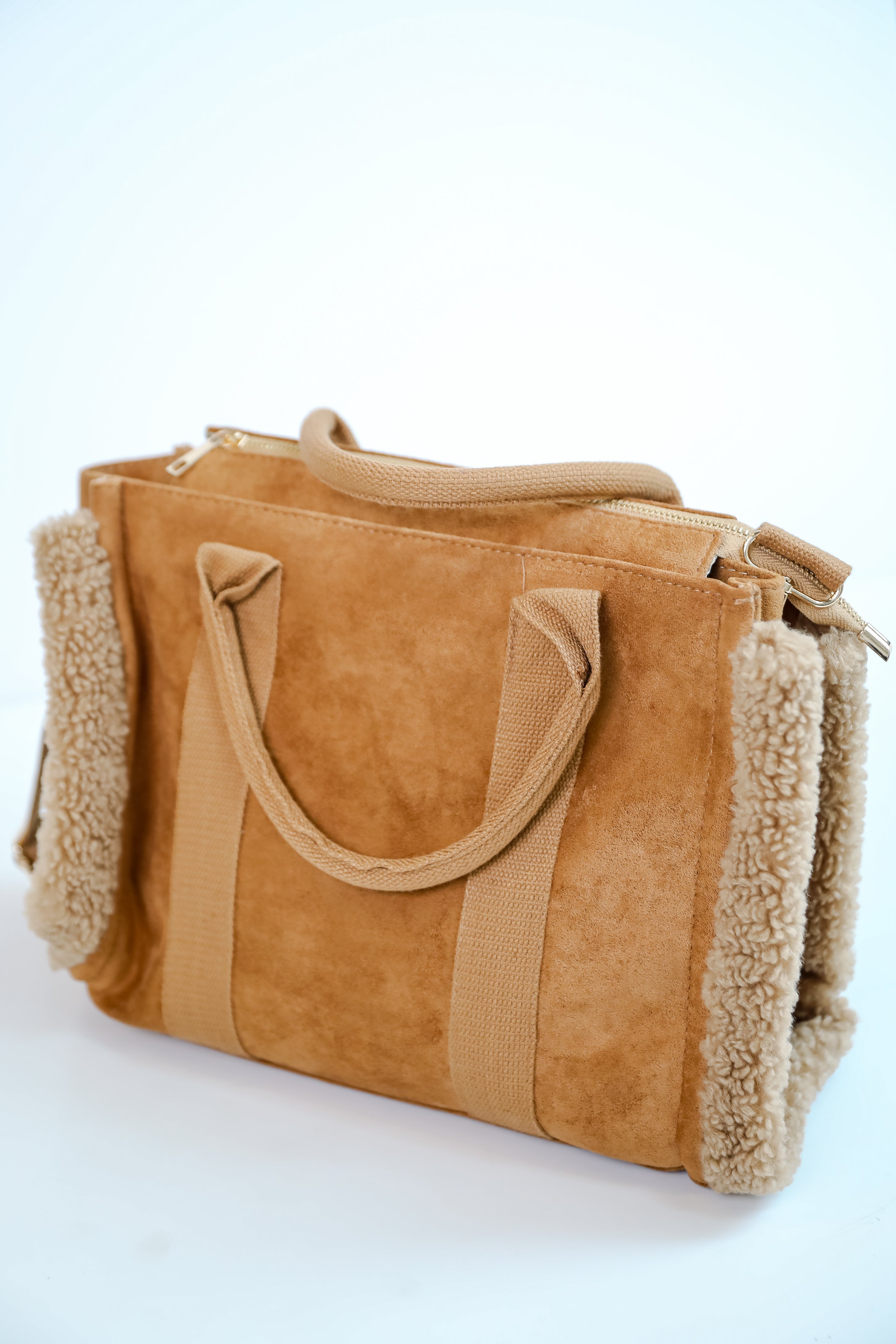 Stylish Brown Suede Crossbody Bag for Women - Fashionable & Comfortable Shoulder Purse - Perfect for Everyday Use, Travel, and Casual Outings