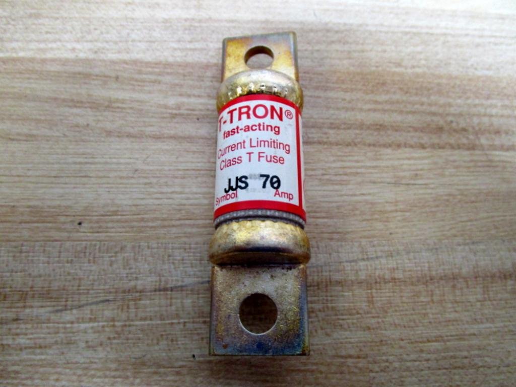 Bussmann JJS 70 T-Tron JJS70 Fast Acting Fuses - 3 Pack - High Amp Circuit Protection for Industrial Equipment & Electrical Panels