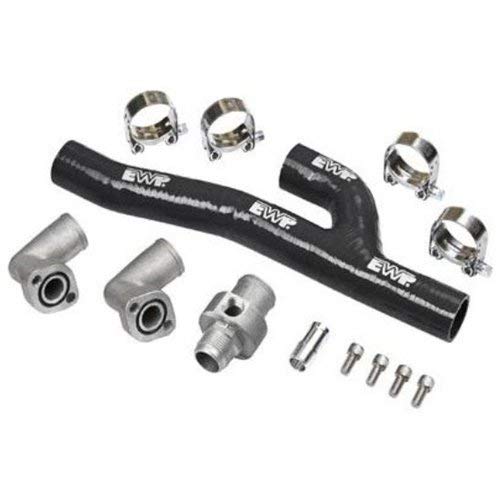 DC-8621 EWP Header Adapter Kit for Chevy Big Block - Black Hose - Perfect for Engine Cooling System Upgrades & Performance Modifications