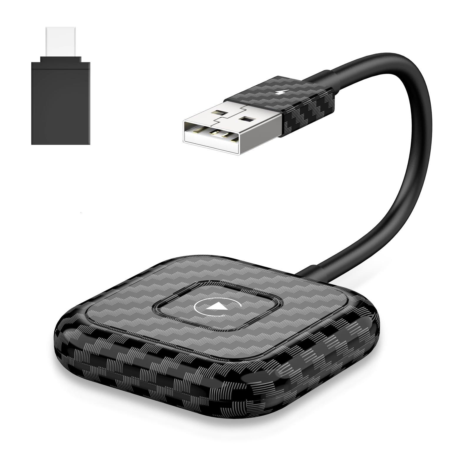 2023 Wireless CarPlay Adapter - Convert Wired to Wireless for Apple CarPlay | USB A/USB C Compatible | Plug & Play Easy Setup | THT-020-4 | Perfect for Commuting, Road Trips & Hands-Free Driving