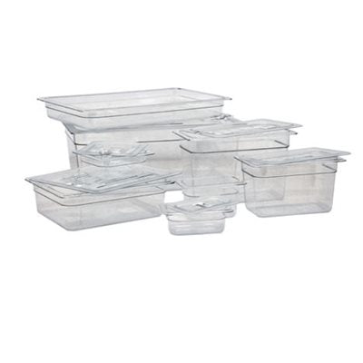 1/9 Size Clear Food Pan with 2.5