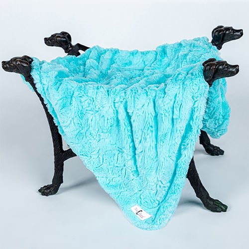 Cozy Aquamarine Dog Blanket for Pets - Soft & Warm Fleece Throw for Dogs, Cats & Small Animals - Perfect for Cuddling, Lounging & Bedtime Comfort