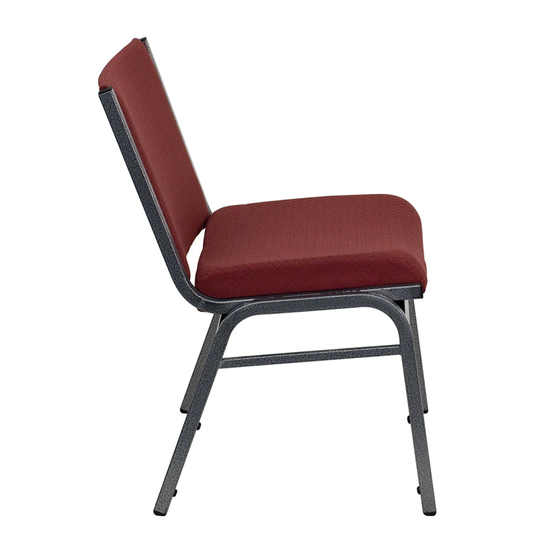 FLASH HERCULES Series Heavy Duty Stacking Chair - 1000 lb Weight Capacity, Black Fabric, Big & Tall Design - Perfect for Offices, Events, and Commercial Use