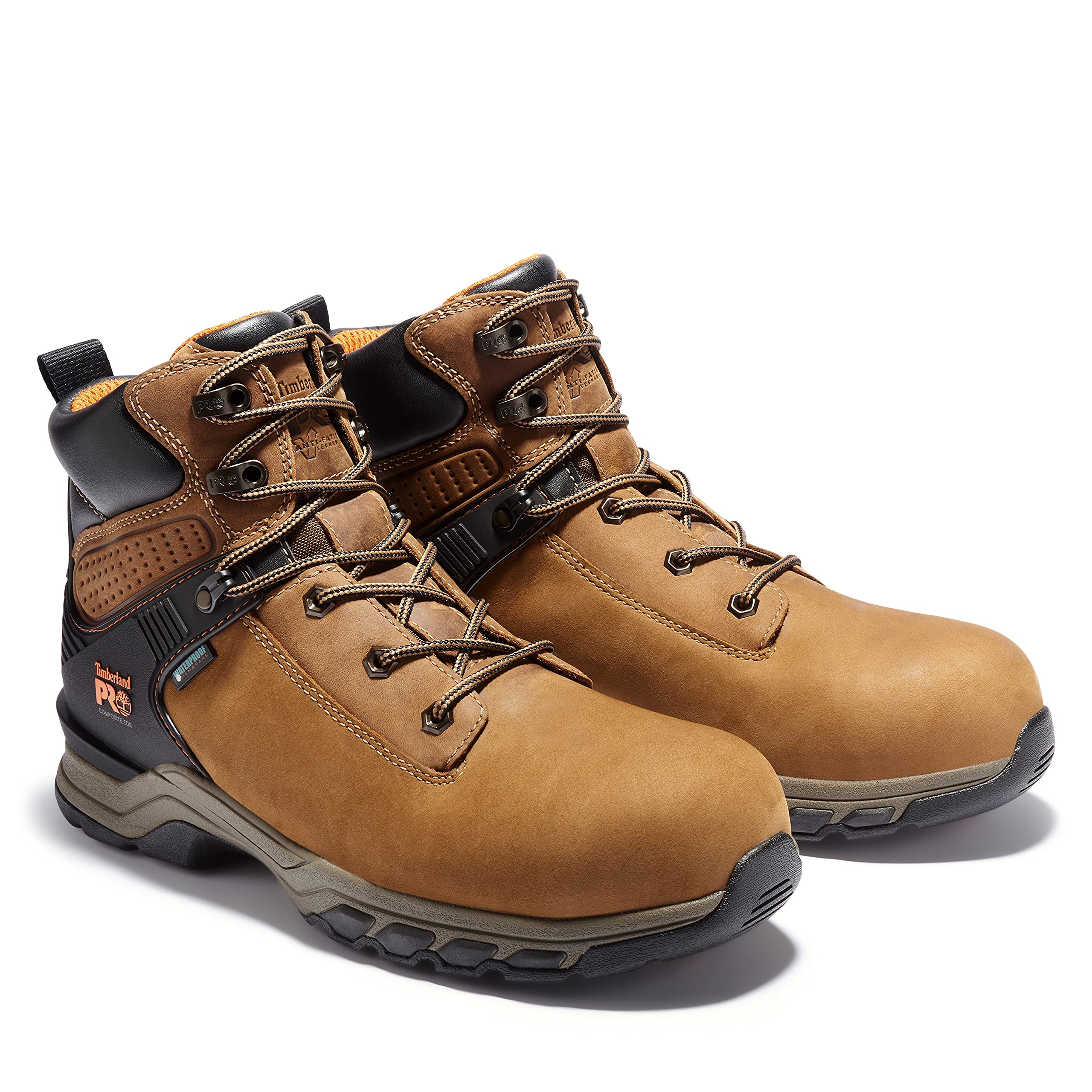 Timberland PRO Men's Hypercharge 6 Inch Composite Safety Toe Waterproof Work Boots - Steel Toe Industrial Shoes for Construction, Warehouse & Outdoor Work