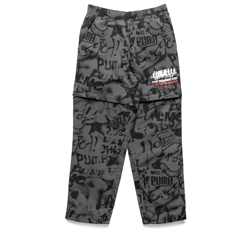 Lost Management Cities x Puma All Over Print Pants - Shadow Gray | Trendy Streetwear Joggers for Men & Women | Perfect for Urban Fashion & Gym Workouts