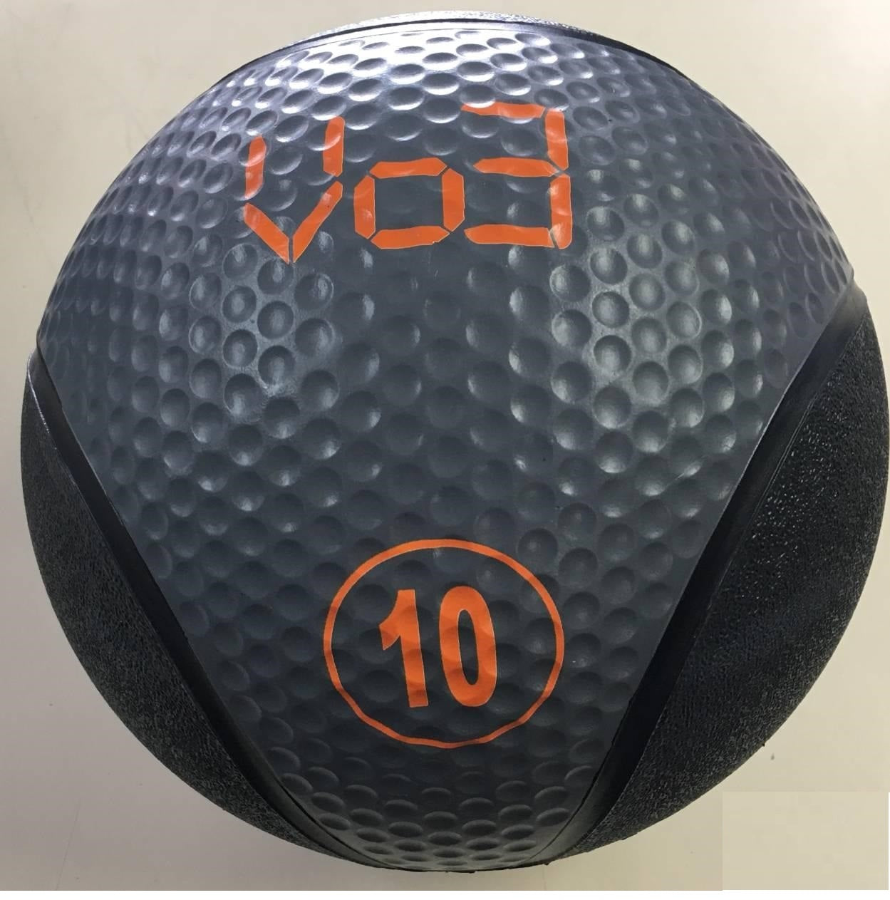 VO3 Rubber Medicine Balls - Black & Grey - Perfect for CrossFit, Strength Training & Home Gym Workouts
