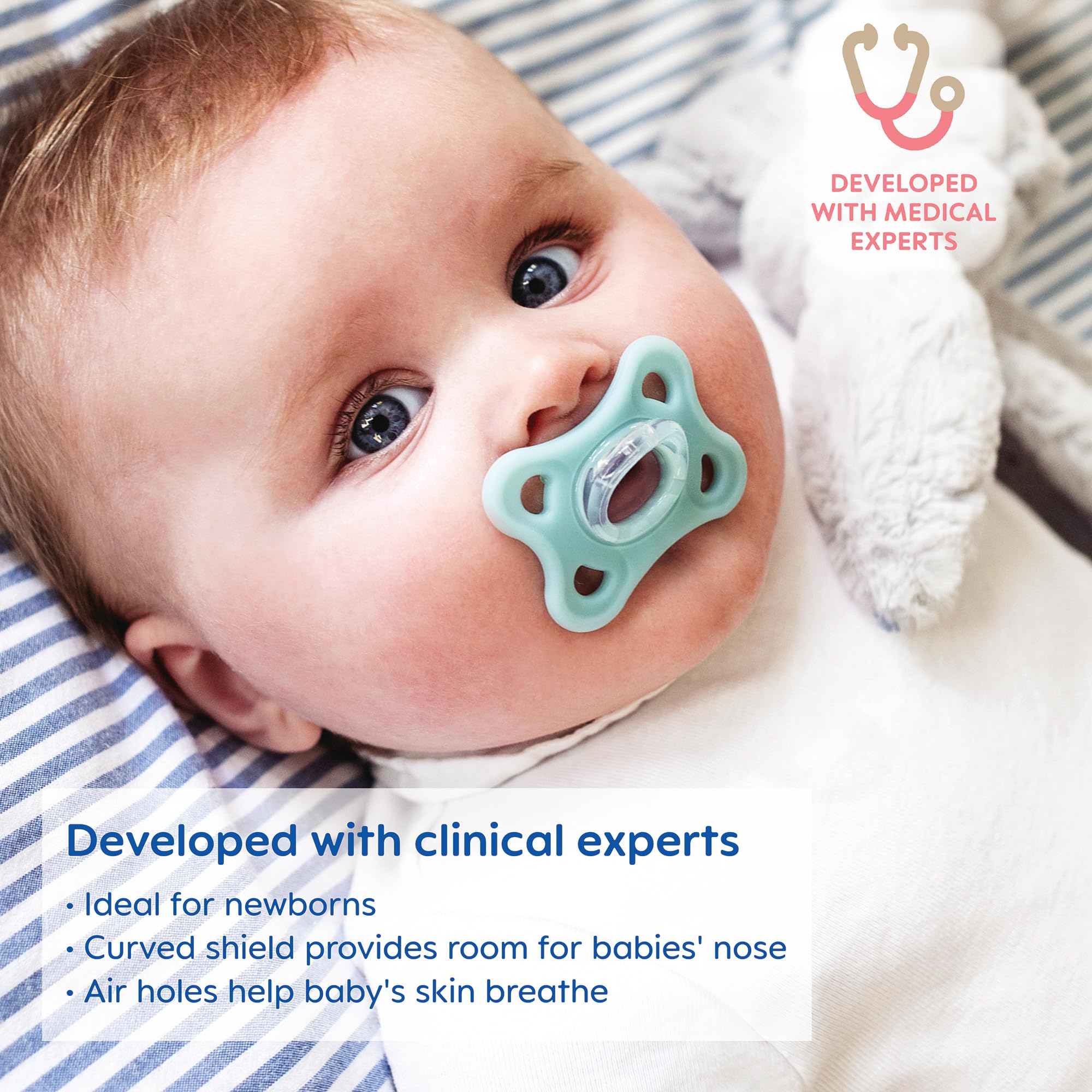 **MAM Comfort Baby Pacifiers – BPA-Free, Lightweight One-Piece Silicone Binky for Newborns 3-12 Months | Easy to Clean, Ideal for Breastfed Babies | Includes Sterilizer Case, 2-Pack | Perfect for Soothing, Travel & Daily Use**