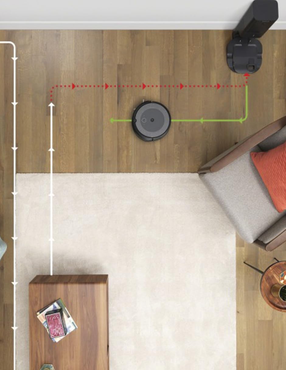 iRobot Roomba i4+ EVO Self-Emptying Robot Vacuum with Smart Mapping - 60 Day Self-Emptying, Alexa Compatible, Powerful Pet Hair & Carpet Cleaning - Perfect for Hard Floors, Carpets & Homes with Pets