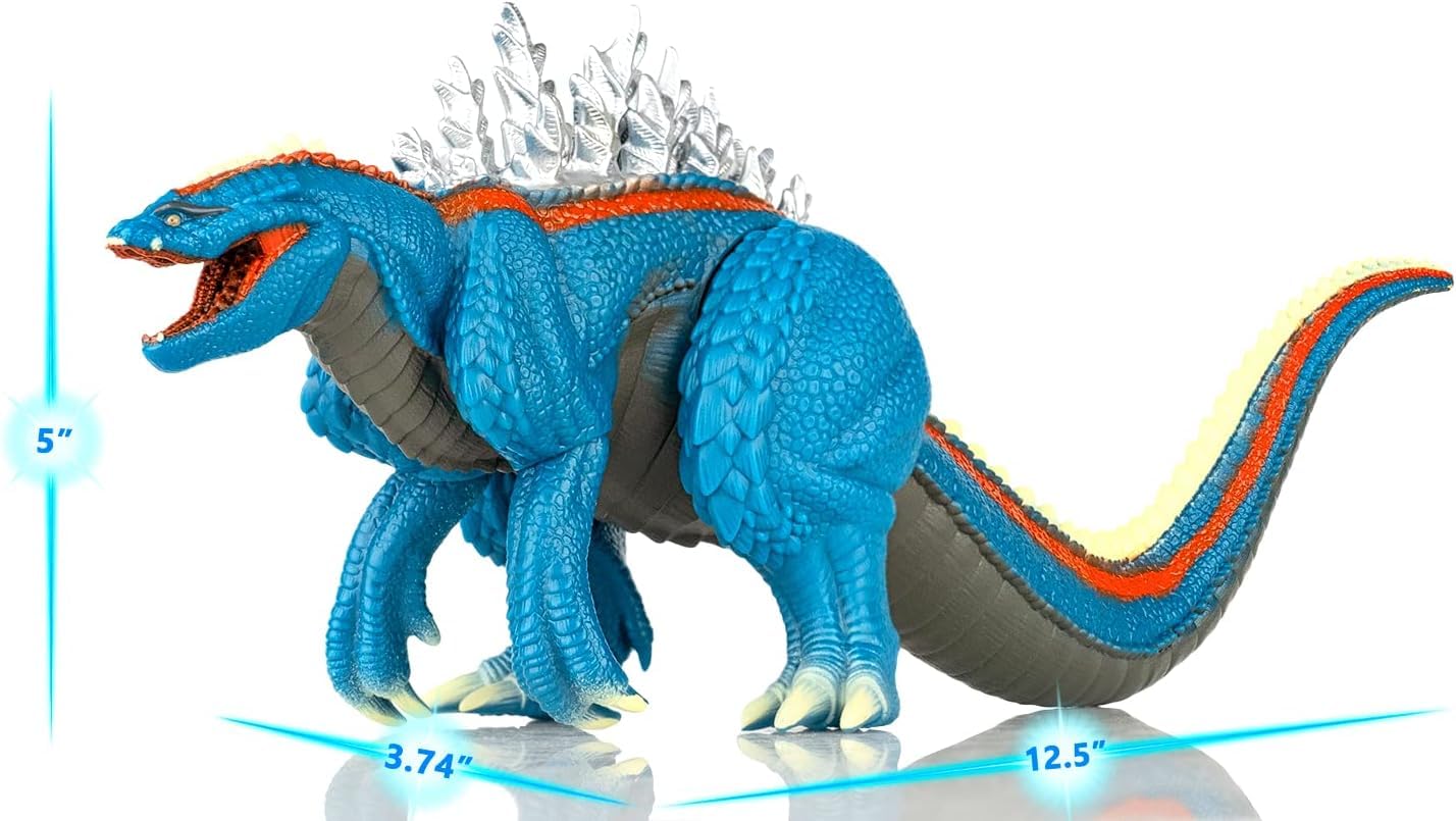 Dragon Terrestris & Amphibia Toy Set of 2 - Realistic Dinosaur Figures for Kids Collection, Educational Play & Home Decor