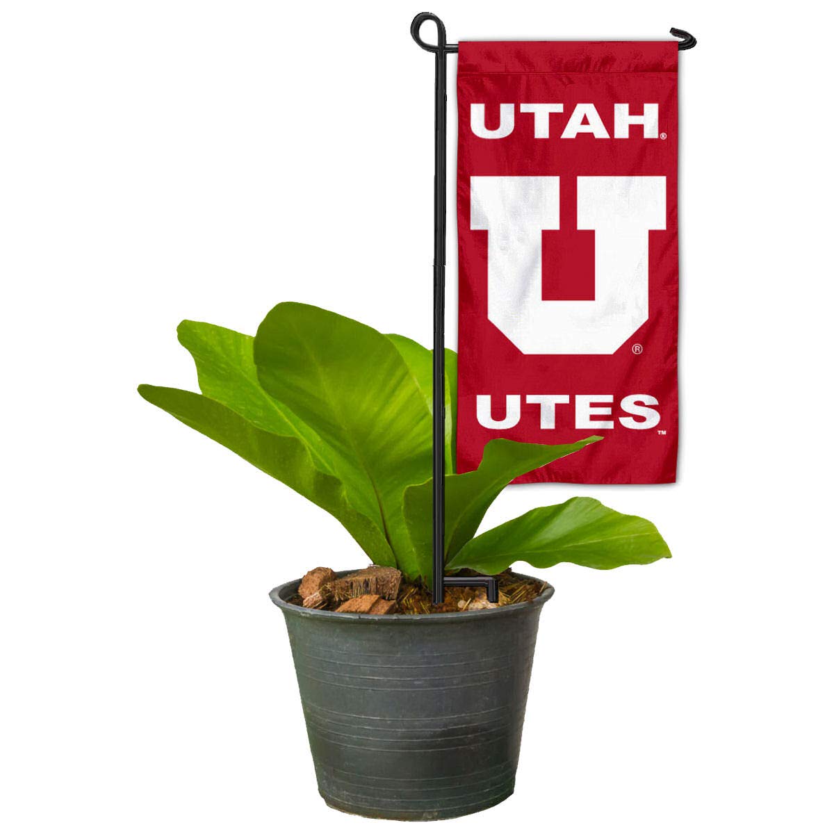 Utah Mini Garden & Flower Pot Flag Topper - College Flags & Banners Co. | Perfect for Home Decor, Garden Markers & College Pride Displays