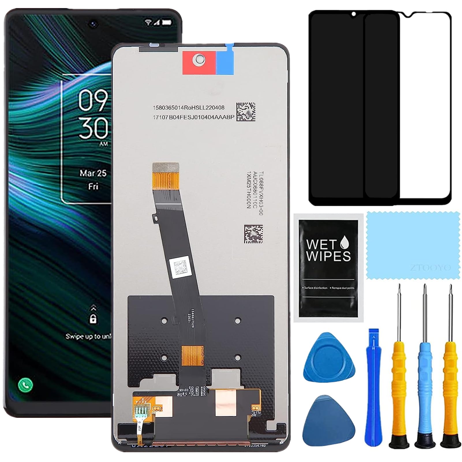 TCL Stylus 5G Screen Replacement Kit - 6.81 Inch LCD Touch Display Digitizer with Repair Tools for TCL Stylus T779W | Perfect for DIY Phone Repair & Screen Replacement at Home