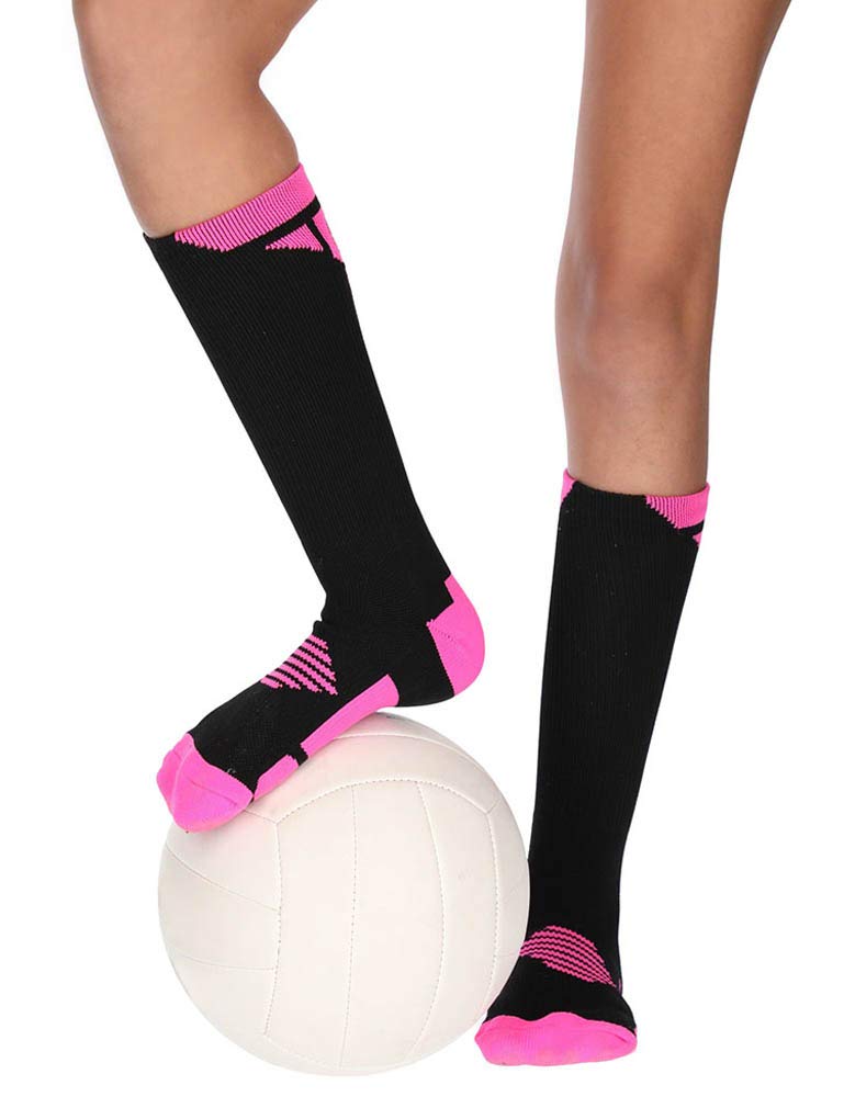 Volleyball Logo Athletic Crew Socks - Gifts for Volleyball Players & Fans - Perfect for Games, Practice & Team Spirit