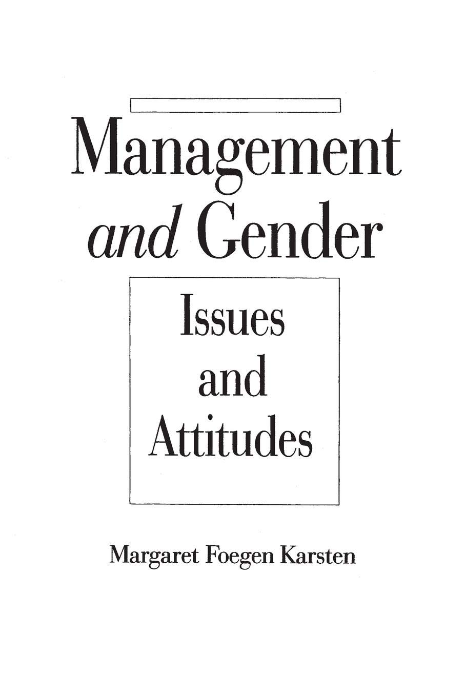 Management and Gender: Key Issues, Attitudes & Strategies for Workplace Diversity | Leadership & HR Solutions