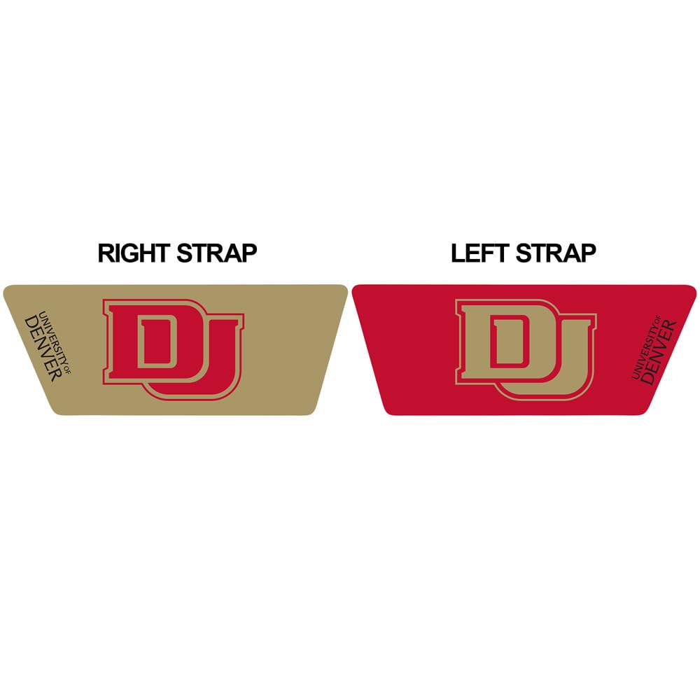 **Officially Licensed Hypd Slydr Switch™ University of Denver Split Primary Two-Tone Unisex Slides – Adjustable Comfort Sandals for Men & Women – Perfect for Beach, Pool, and Casual Wear**