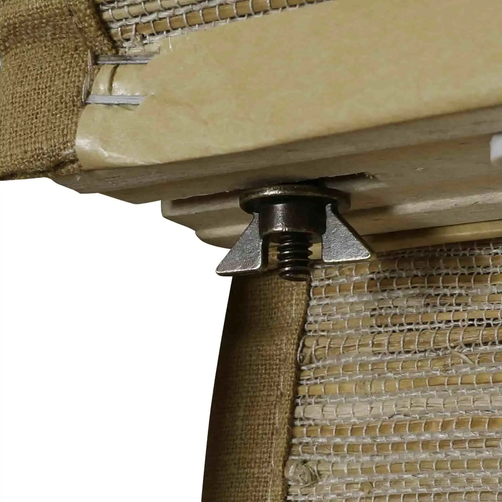 Rae Natural Jute Flax Woven Window Shade - Khaki Color, Eco-Friendly Blackout Curtain for Bedroom & Living Room Privacy