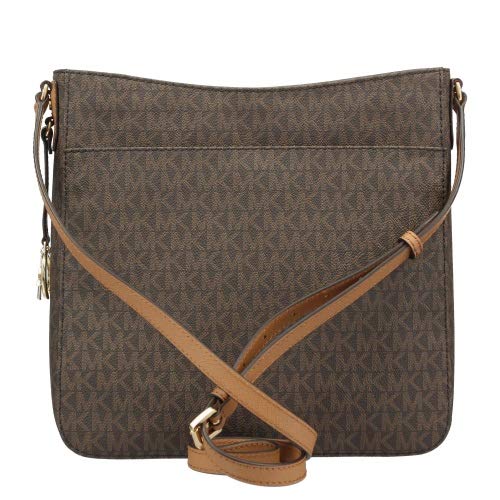 Michael Kors Jet Set Travel Large Crossbody Messenger Bag in Brown - Stylish & Spacious for Work, Travel & Everyday Use