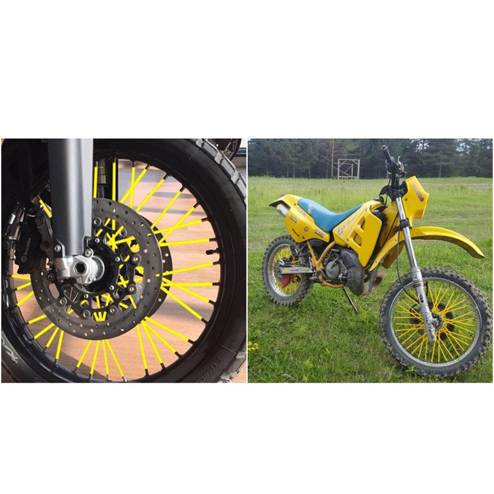 JFG RACING 72Pcs Universal Bike Spoke Covers for 8