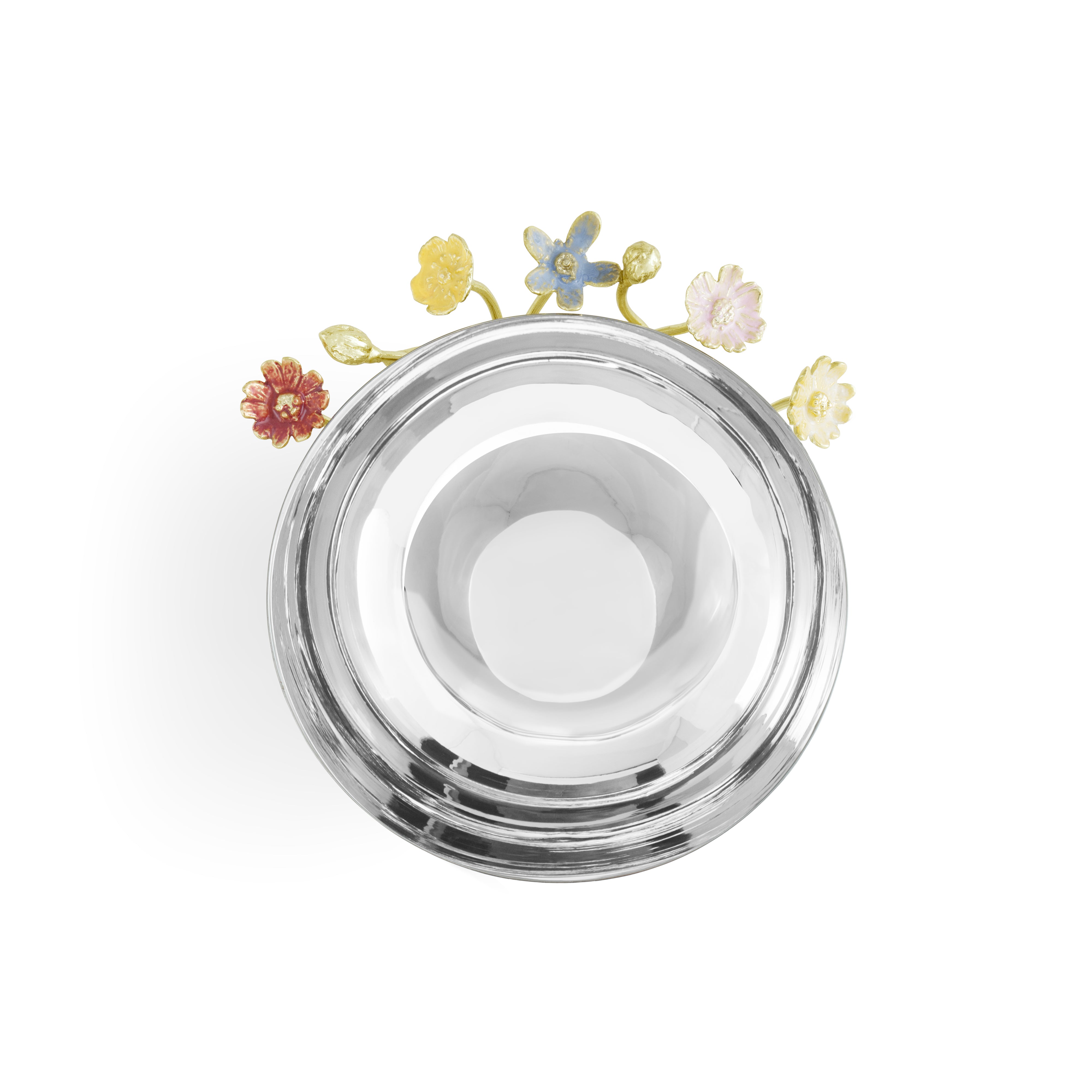 Wildflowers Small Bowl - Handmade Ceramic Decorative Bowl for Home Decor, Kitchen, Dining Table Centerpiece | Perfect for Salads, Snacks, Candies & Gift Giving
