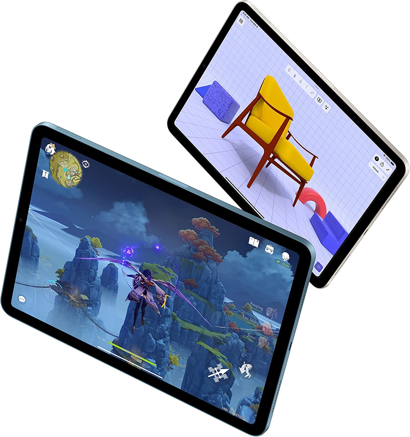 Refurbished Apple iPad Air 10.9-inch (5th Gen, 2022) - 64GB Wi-Fi Tablet in Purple | Perfect for Work, Study & Entertainment