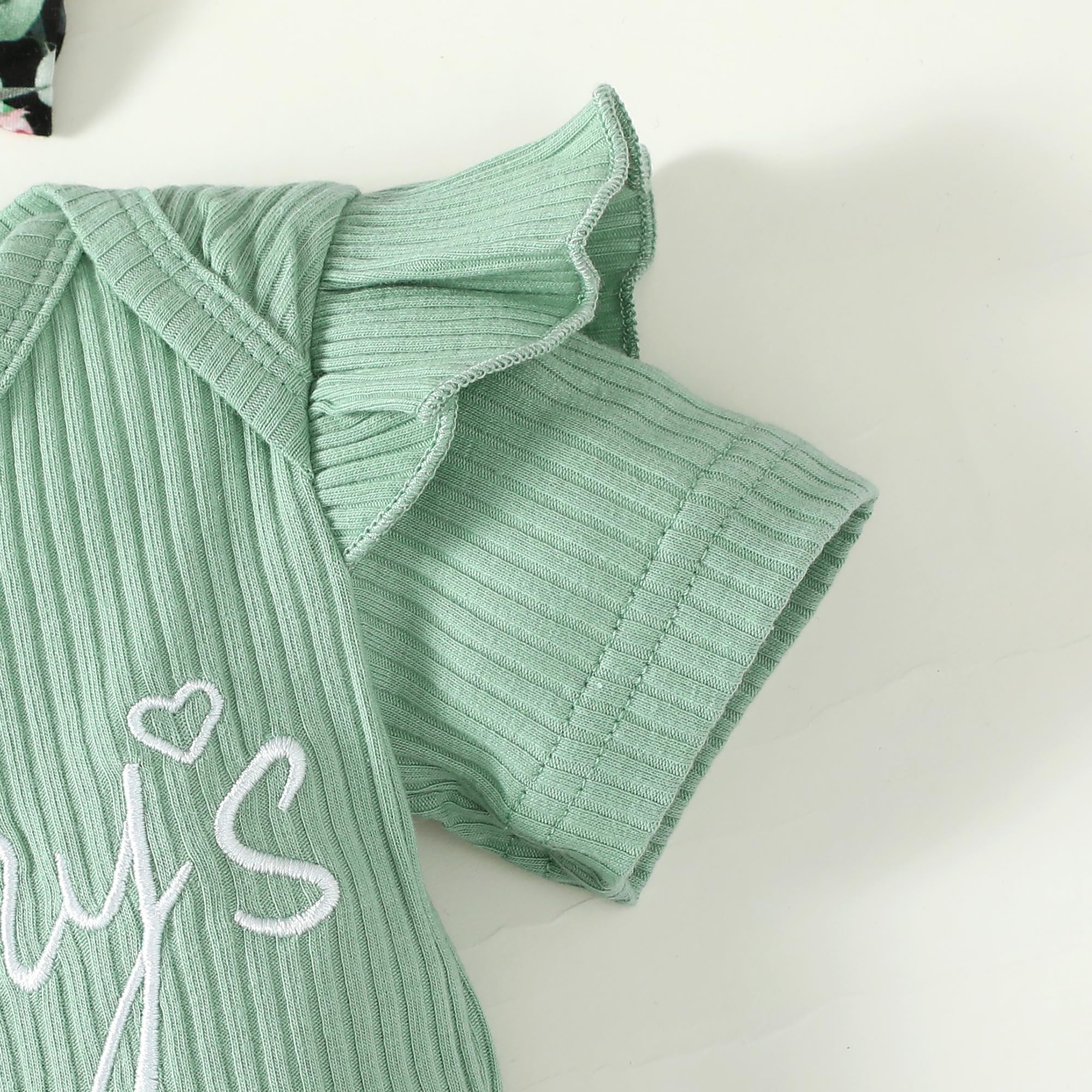 Adorable Infant Baby Girl Clothes Set - Soft Long Sleeve Romper & Pants Outfit for Newborns | Cozy Fall & Winter Baby Girl Fashion | Perfect for Family Photos, Holiday Outings & Nursery Wear
