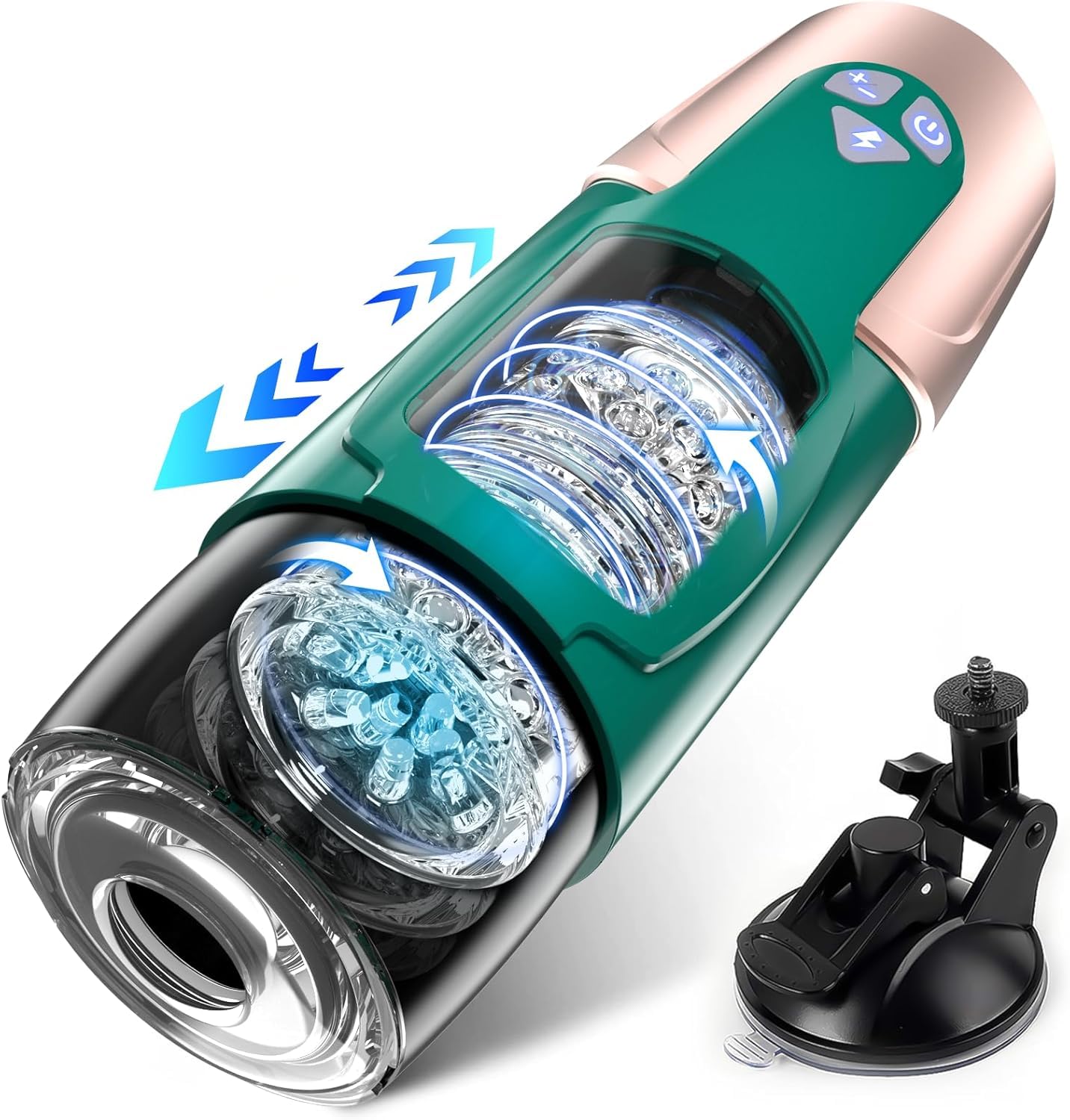 Electric Male Masturbator with 7 Thrusting & Rotating Modes - Automatic Pocket Pussy for Men, Adult Sex Toy for Solo Play & Couples - Perfect for Discreet Pleasure at Home or Travel