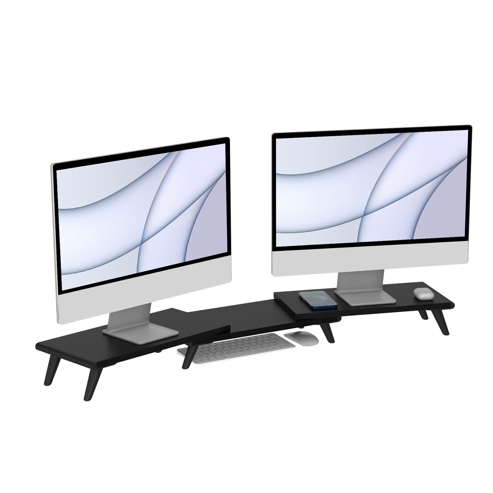 Loukin Dual Monitor Stand Riser for Desk - 43.6\