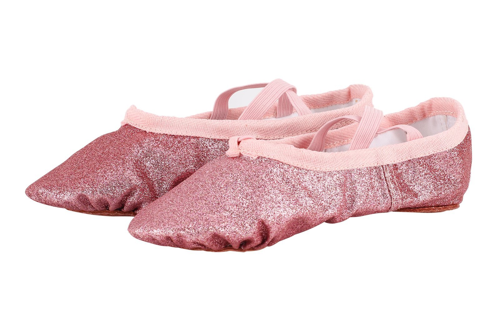 MSMAX Girls Ballet Shoes - Comfortable Wedding Party Dance Flats for Toddler/Little Kid/Big Kid - Perfect for Ballet Class, Recitals & Special Occasions