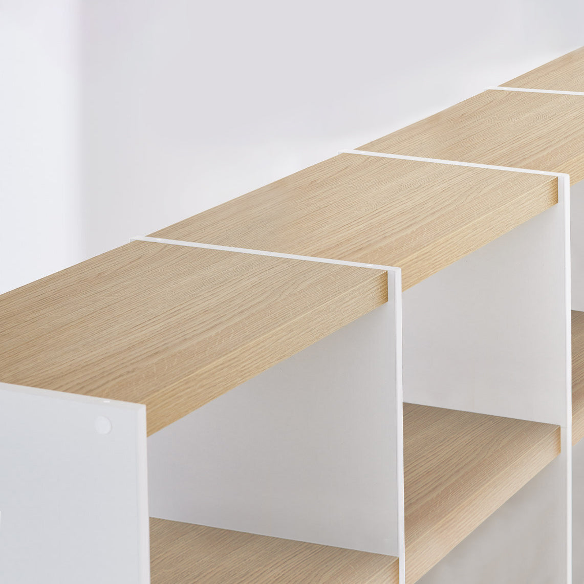 YOMO Modular Bookshelf 1x2 - Modern Stackable Bookcase with Adjustable Shelves for Home Office, Living Room & Bedroom Storage Solutions