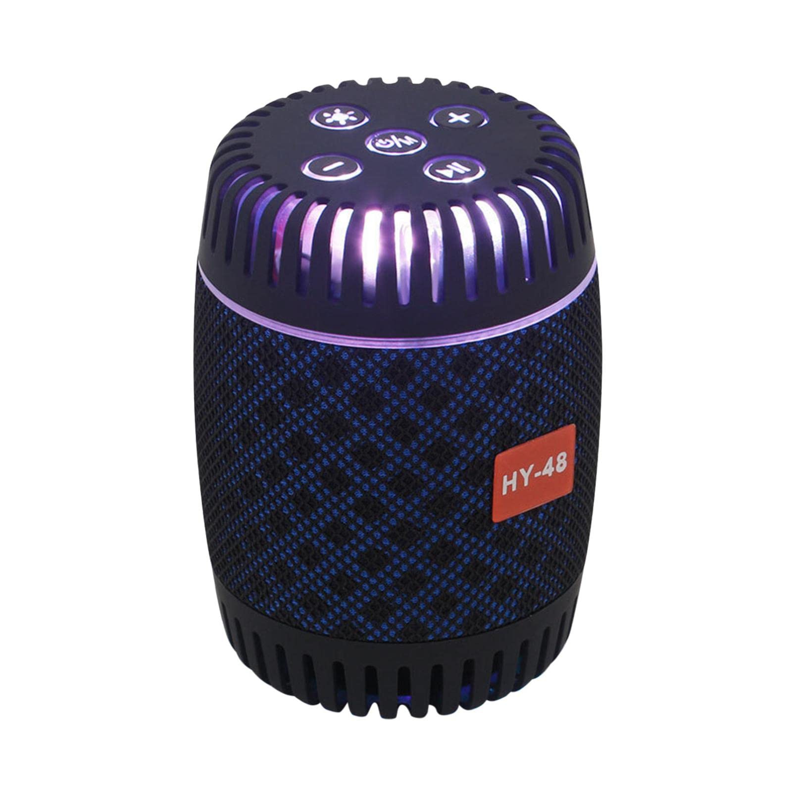 Hopeg Bluetooth Speaker with LED Colorful Lights - Wireless 5.0 Mini Speaker, Dual Subwoofer, HiFi Sound, 32GB Storage & Long Battery Life - Perfect for Outdoor Parties, Travel & Home Entertainment