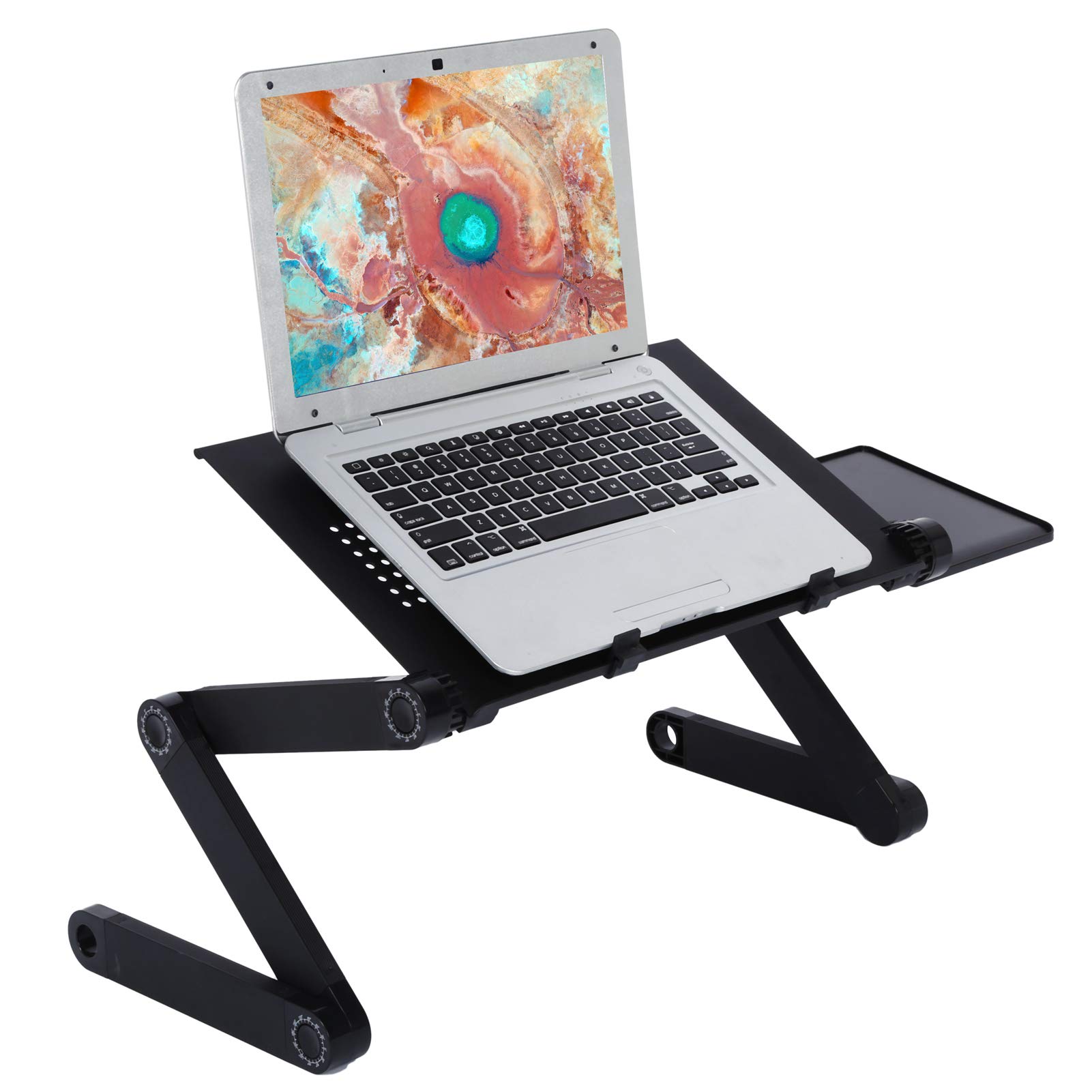 Aluminum Alloy Foldable Laptop Stand - Portable Laptop Desk for Home, Office, Travel, and Ergonomic Workspace Setup