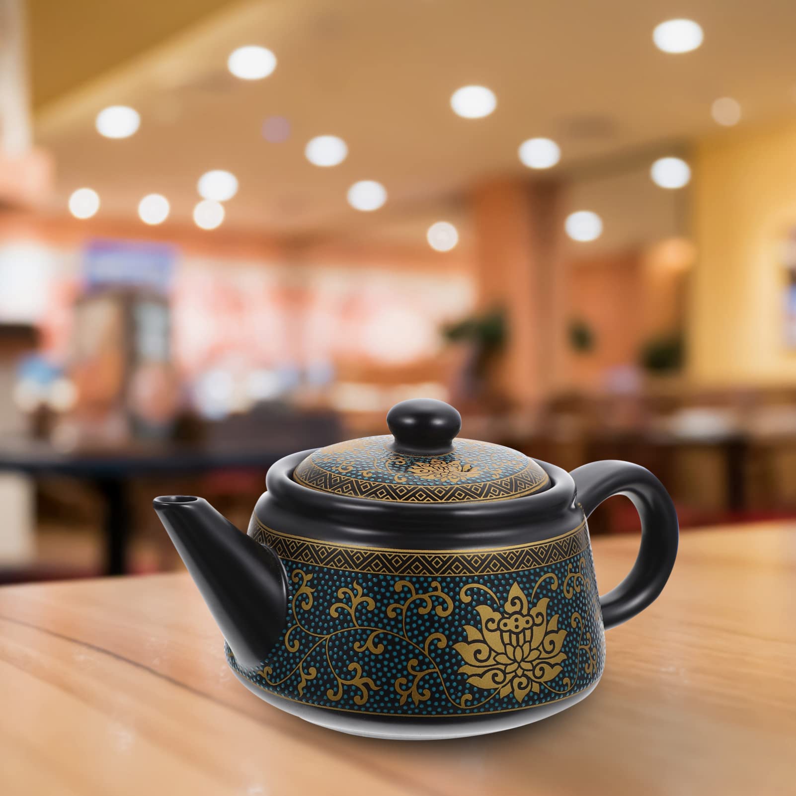 FOMIYES Ceramic Teapot - Handmade Elegant Tea Kettle for Home & Tearoom Decor, Perfect for Brewing Hot Tea, Herbal Tea & Iced Tea - Ideal Gift for Tea Lovers & Cozy Afternoon Tea Time