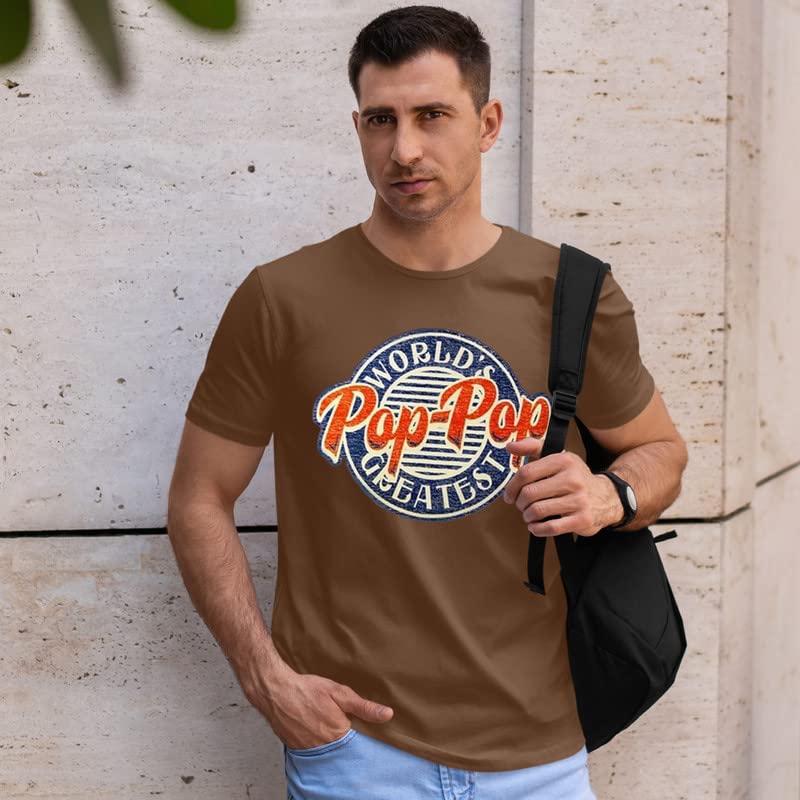 Fresh Tees® World's Greatest Pop-Pop Father's Day T-Shirt - Funny Gift for Husband, Dad & Grandpa - Perfect for Birthday, Anniversary & Family Gatherings