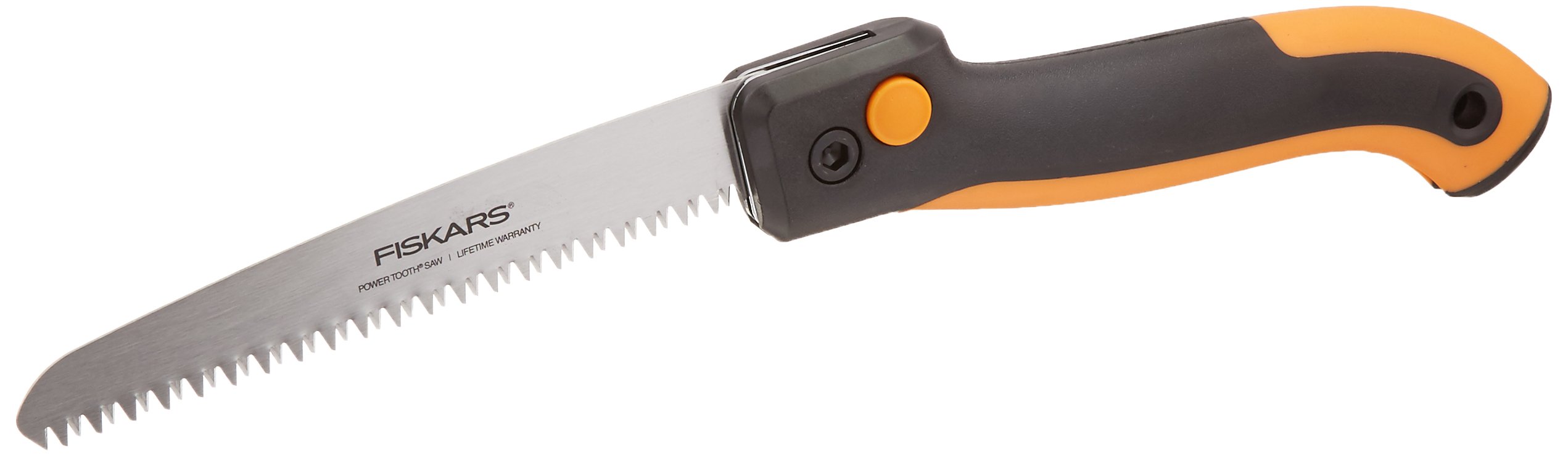 Fiskars 7 Inch Power Tooth Softgrip Folding Saw - Ergonomic Hand Saw for Pruning Trees, Cutting Branches & DIY Woodworking Projects (Model 390680-1001)
