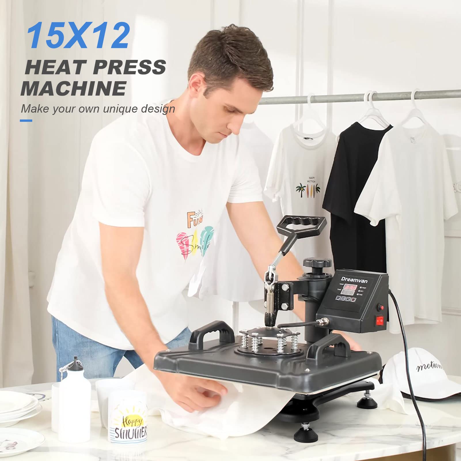 5-in-1 Digital Heat Press Machine 12
