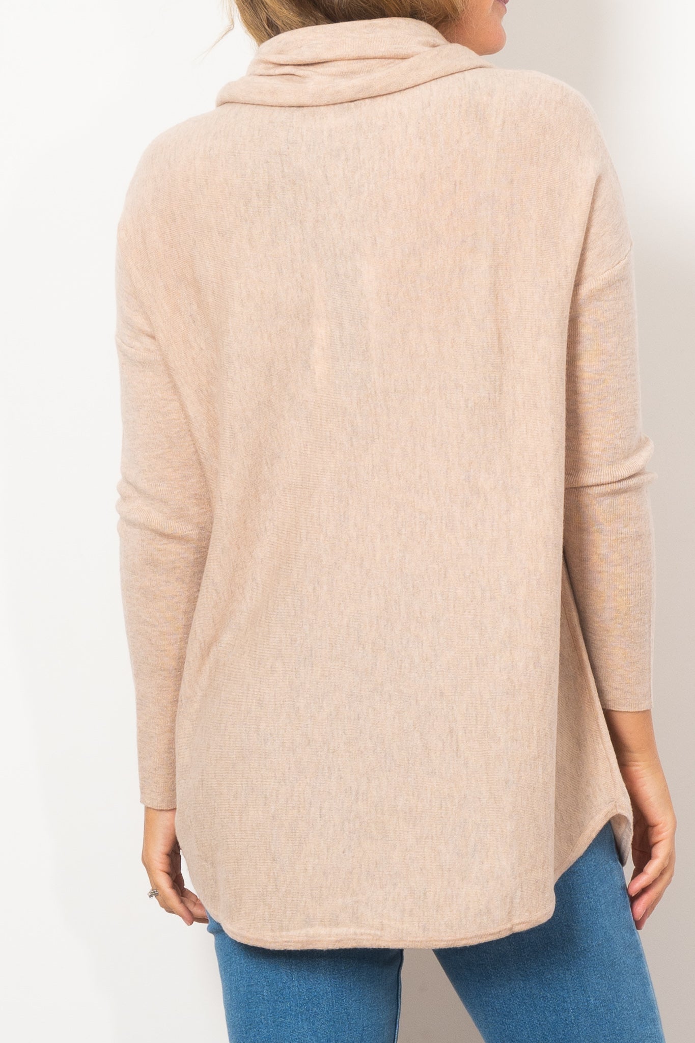Bridge & Lord Kylie Cowl Neck Knit Sweater for Women - Soft Chunky Knit Pullover Winter Tops - Perfect for Office Wear, Date Nights & Casual Outfits