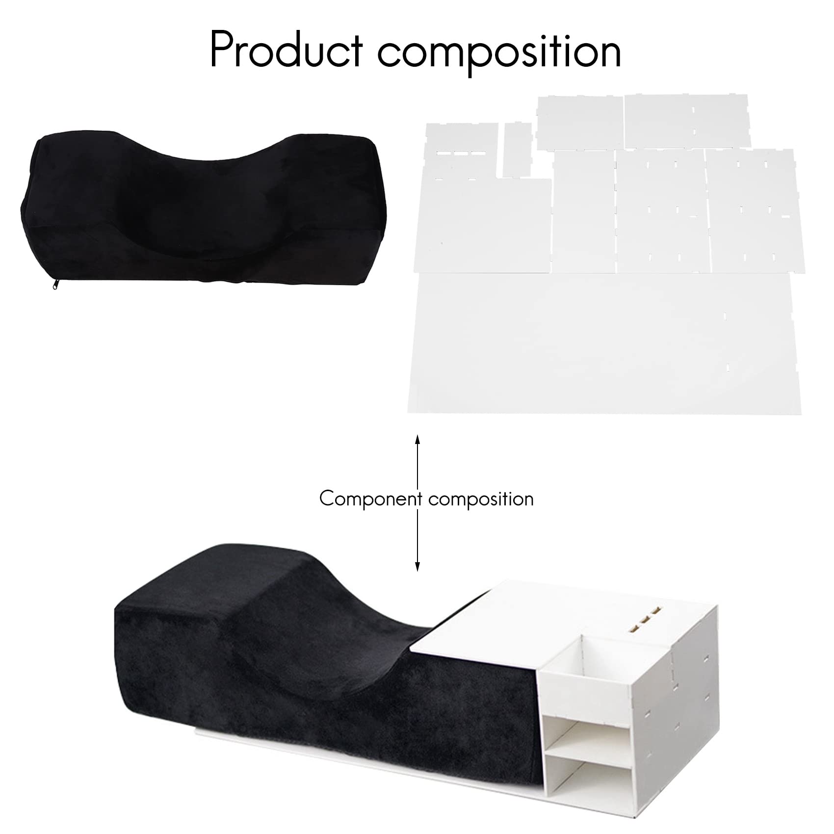 Premium Eyelash Extension Pillow & Shelf Set - Neck Support & Lash Organizer for Beauty Professionals | Perfect for Salon, Spa & Home Use