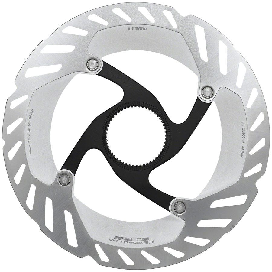 Shimano GRX RT CL800 S Disc Brake Rotor 160mm - CenterLock Silver Bicycle Rotor with Lockring for Road & Gravel Bikes | Perfect for High-Performance Cycling & Off-Road Adventures
