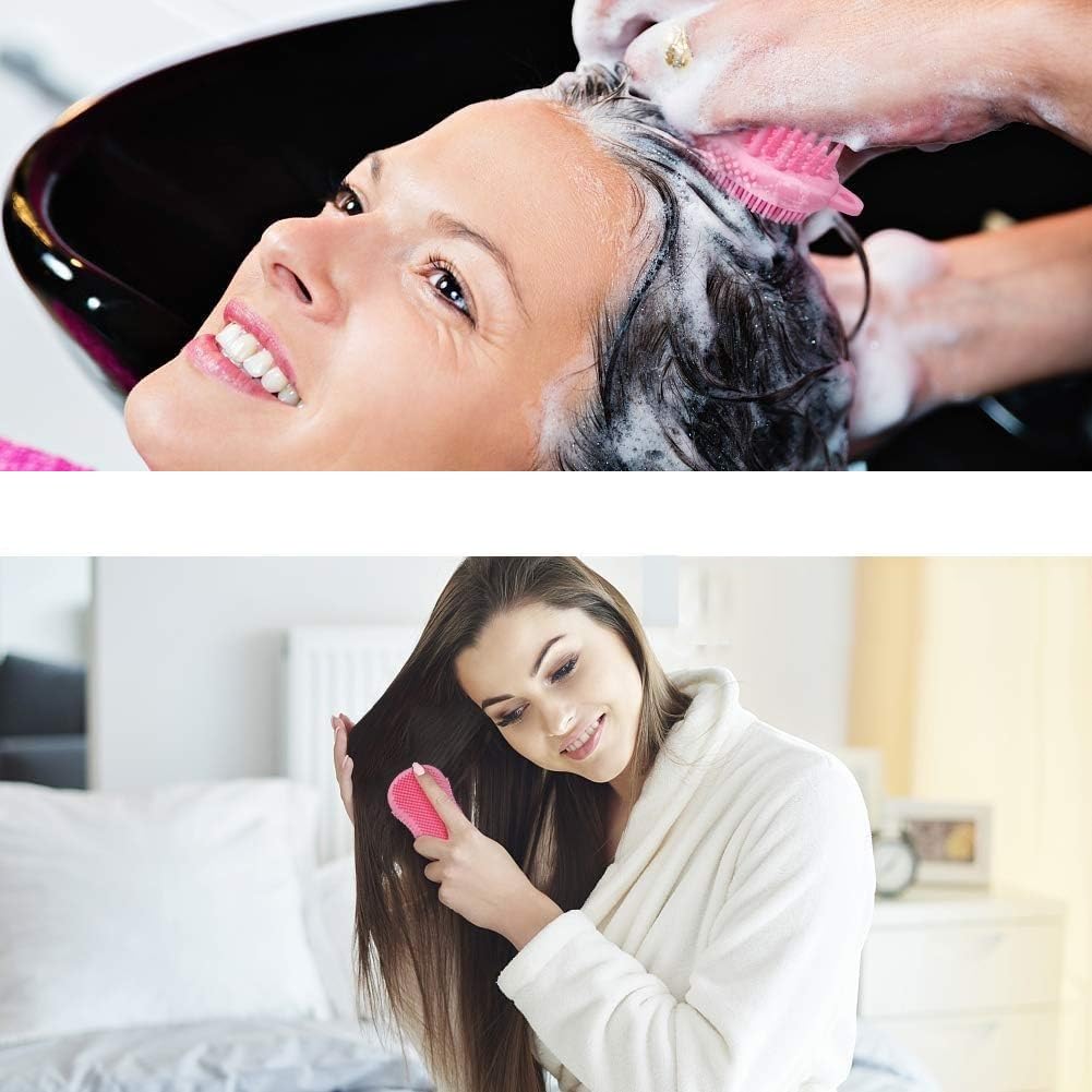 TERXA Silicone Body Scrubber - Exfoliating Bath Brush with Soft Bristles for Smooth Skin | Scalp Massager & Shower Brush | Perfect for Sensitive Skin & Spa Days (Pack of 1, Multicolor) | Ideal for Daily Shower, Exfoliation & Relaxing Massage