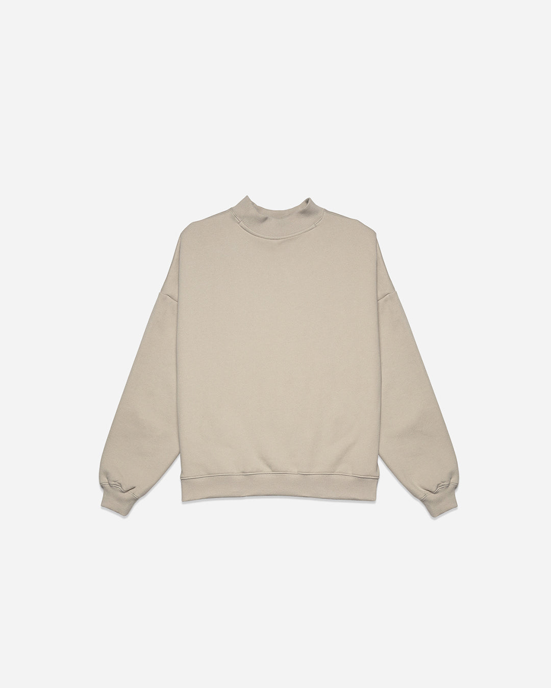 Women's Cloudburst Mock Crew Neck Long Sleeve T-Shirt - Silver Cloud - Comfortable Casual Wear for Everyday Outfits & Layering