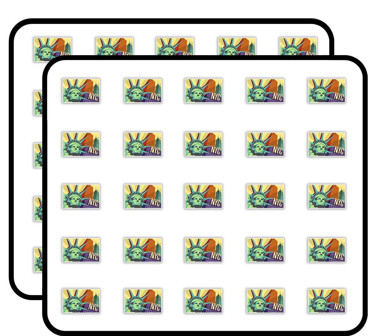 New York City NYC Stickers 50 Pack - Scrapbooking, DIY Crafts, Bullet Journals, Calendars & Art Projects - Perfect for Kids Activities, Album Decorations & Planner Accessories