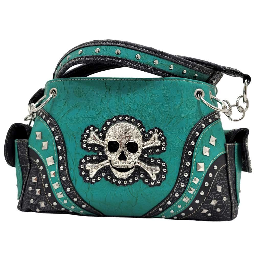 BHW Skull Women's Handbags and Wallets - Gothic Punk Fashion Accessories for Everyday Use, Parties, and Concerts