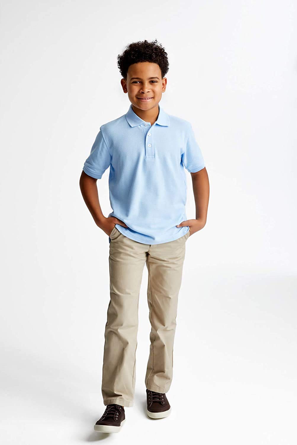 French Toast Boys' 2-Pack Short Sleeve Pique Polo Shirts - School Uniform & Casual Wear for Kids - Perfect for Class, Playdates, and Everyday Comfort