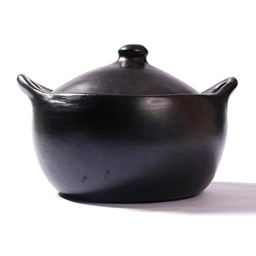 Authentic Chamba Clay Pot for Stews & Soups – 6 Quart Large Traditional Ancient Cookware – Perfect for Slow Cooking, Braising & Serving at Family Gatherings