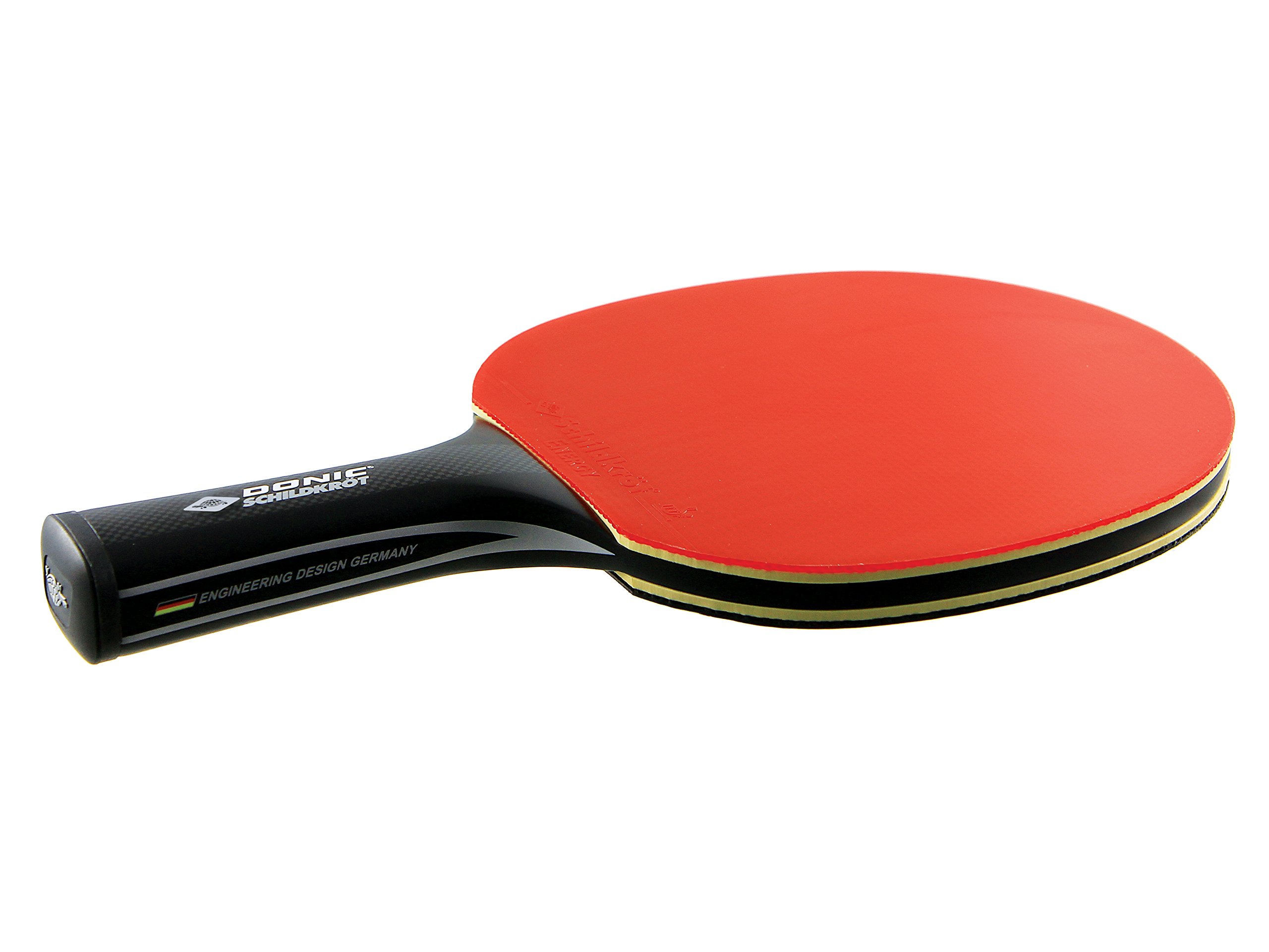 CarboTec 3000 Professional Table Tennis Racket - 50% Carbon Fiber Blade with Concave Handle & 2.1mm Sponge - ITTF Approved (Model 758214) for Tournament Play & Training