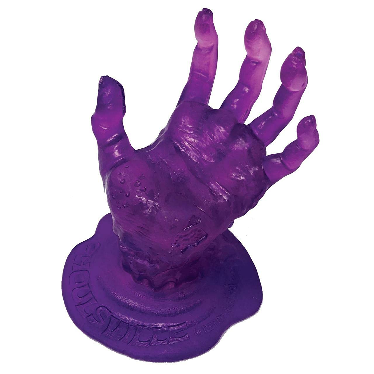 Ghoulsville Zombie Hand Stand - Phone & Sunglasses Holder - Translucent Resin for Halloween Decor