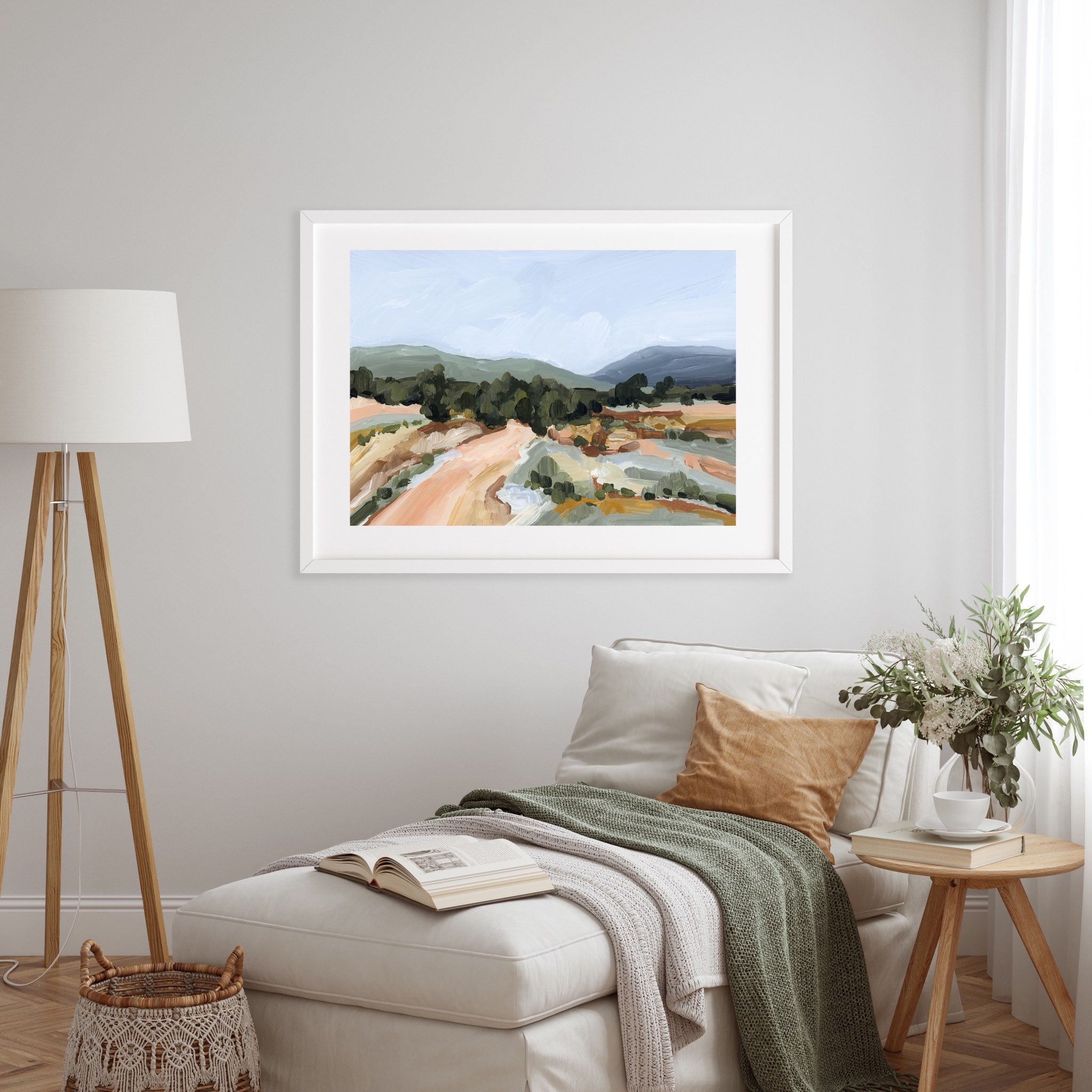 Heart of the Mountains Wall Art Print - Nature Landscape Painting for Home & Office Decor - Perfect for Living Room, Bedroom or Office Wall Decor