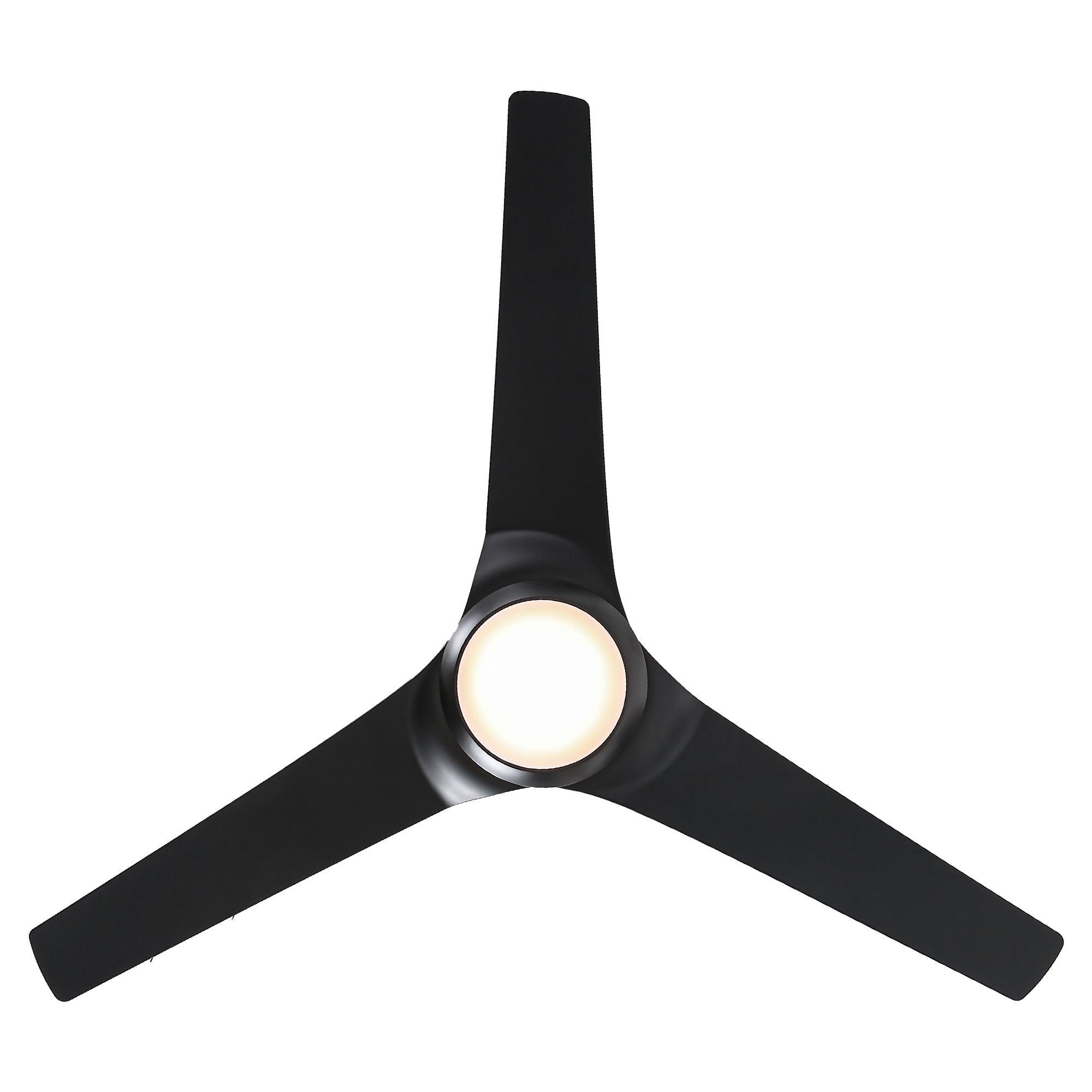 60 DC Motor 3 Blade Wall Mount Ceiling Fan with LED Light - Energy Efficient Quiet Operation for Bedroom, Living Room & Office