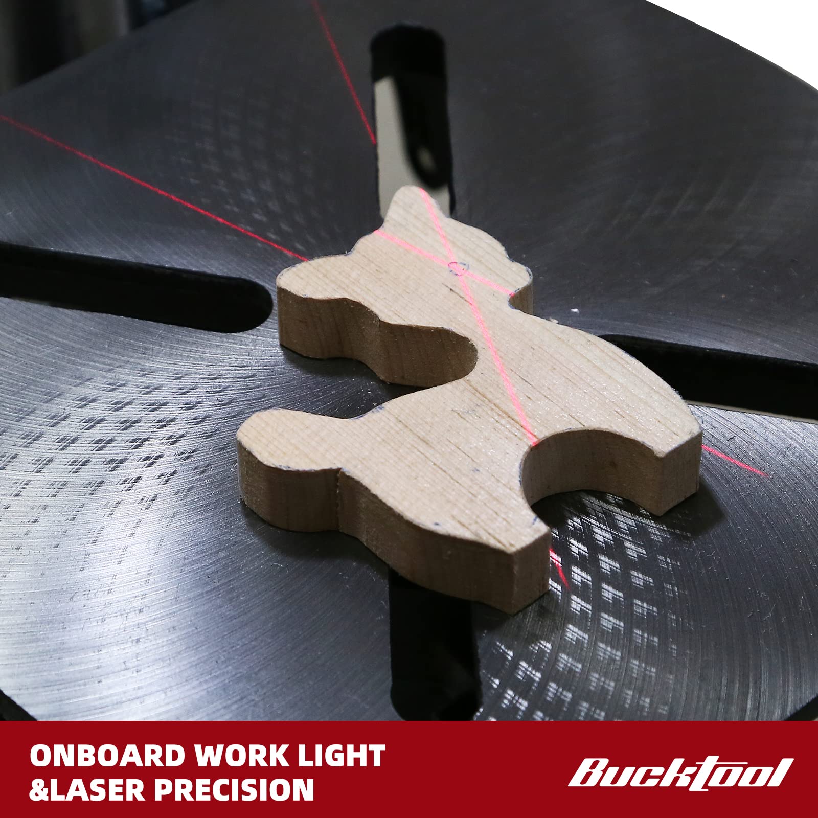 BUCKTOOL 10-Inch 6.0 Amp 3/4 HP 5-Speed Benchtop Drill Press with LED Work Light - Perfect for Woodworking, Metal Drilling & DIY Projects