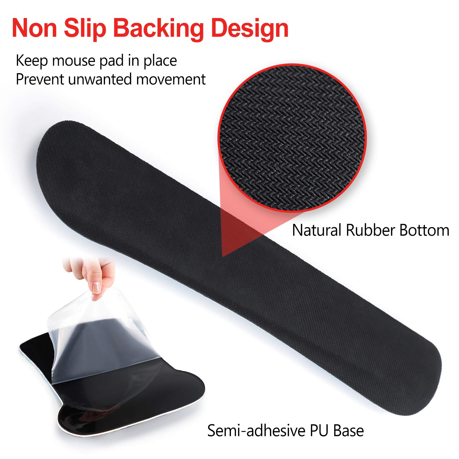 ArtSo Ergonomic Keyboard Wrist Rest & Mouse Pad Set with Memory Foam - Cherry Blossom Red - Pain Relief Wrist Support for Typing, Gaming & Office Work - Durable, Comfortable & Lightweight Computer Accessories